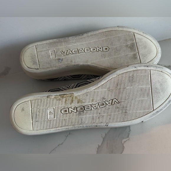 Vagabond Platform Sneakers Shoes Aztec Geometric textile Black White Laces 41/11 - Picture 5 of 8
